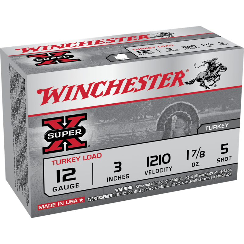 Winchester Super X Turkey 12 Ga 3'' 5 Winchester Ammunition Turkey