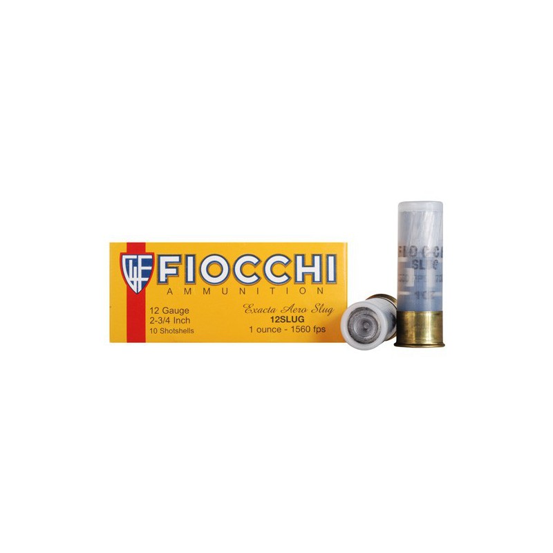 Fiocchi 12 Ga 2 3/4'' Slug 1oz Low Recoil Fiocchi Slug & Buckshot