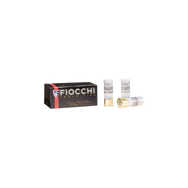 Fiocchi 12 Ga 2 3/4'' 00 Buck 10/boite Fiocchi Slug & Buckshot