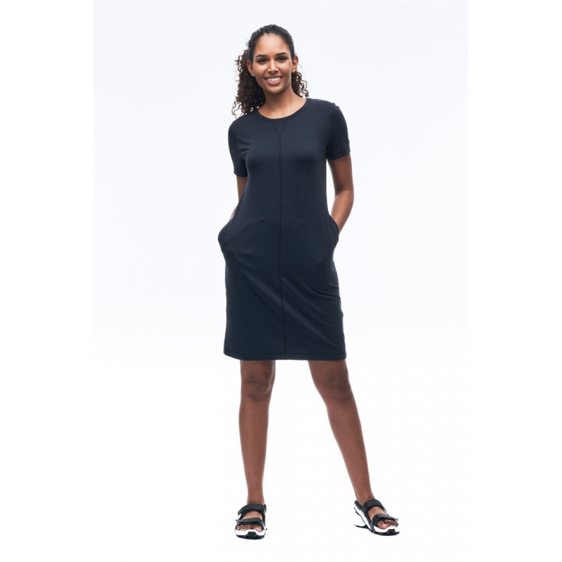 Indygena : Kuiva II - Jersey direlease® dress - Black Indyeva Clothing