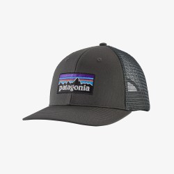 Patagonia : P-6 Logo Trucker Hat - Forge Grey Patagonia Hats