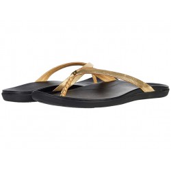 Olukai Nohie Women Gold/Black Olukai Casual shoes and sandals