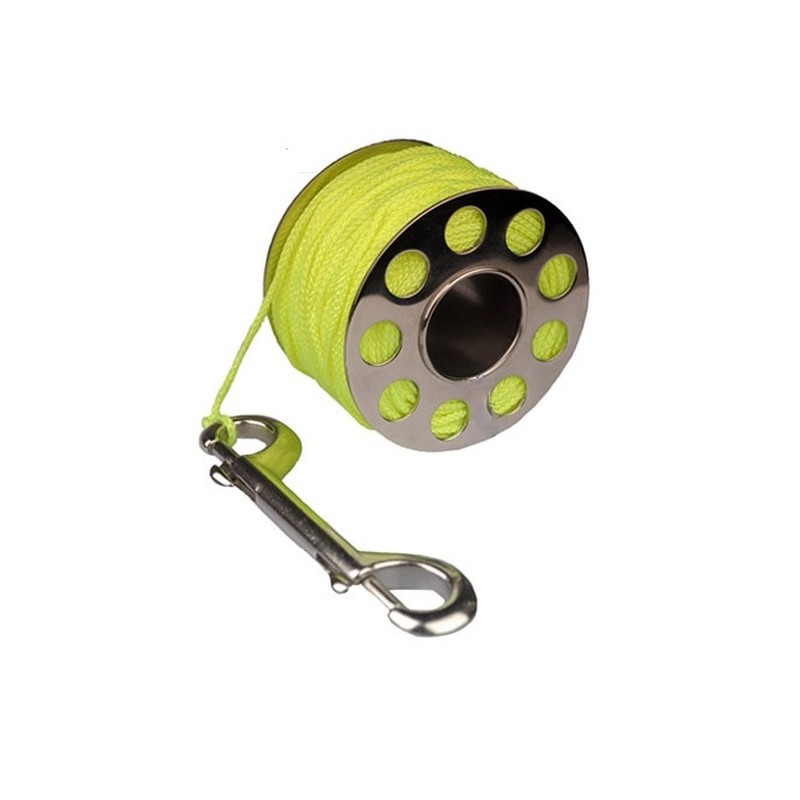 PROBLUE FINGER SPOOL 100' SS CLIP JAUNE DIVERITE Accessoires de plongée