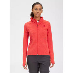 The North Face : Women’s Canyonlands Full-Zip Fleece - Horizon Red Heather THE NORTH FACE Clothing