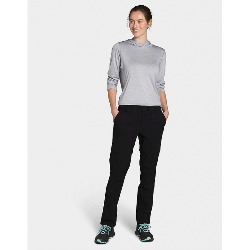 The North Face : Pantalon convertible Paramount à taille mi-haute pour femmes - Noir THE NORTH FACE Vêtements