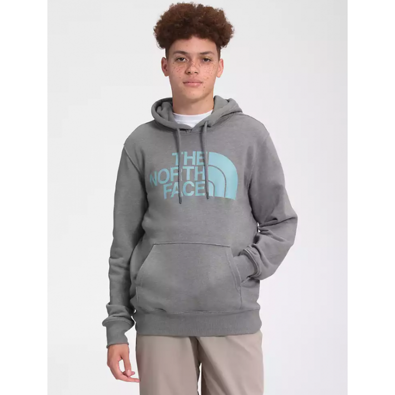 The North Face : Chandail à capuchon Half Dome pour hommes - Medium Grey Heather THE NORTH FACE Vêtements