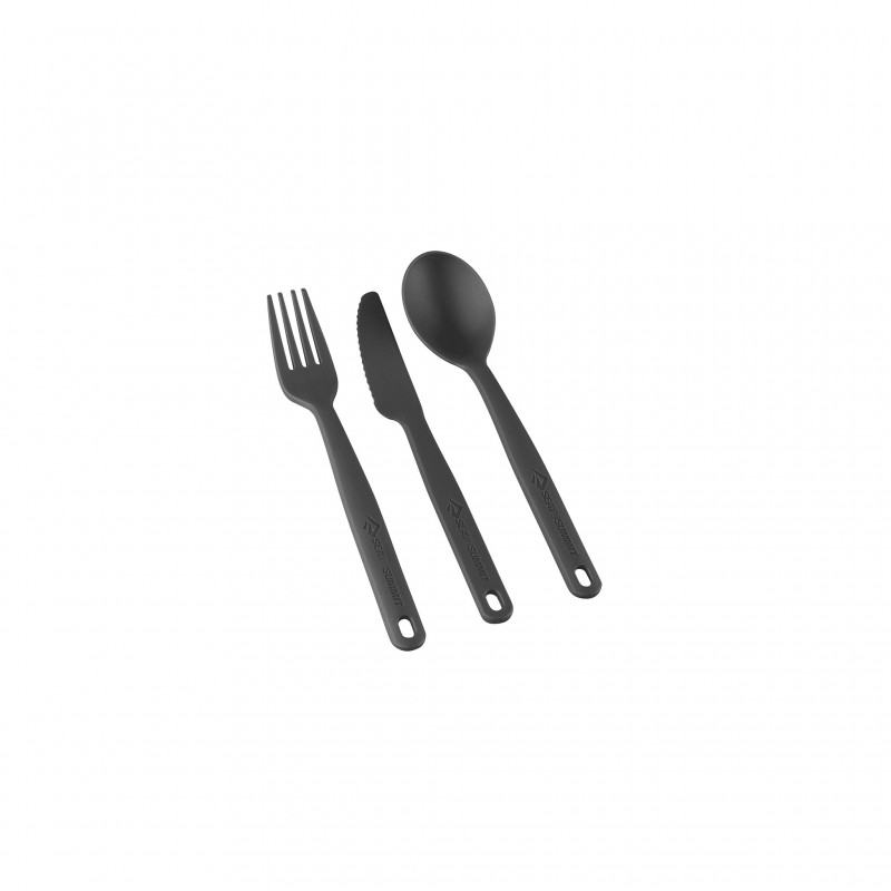 Sea to Summit Camp Cutlery Utensil Set - Charcoal Sea to Summit Outdoor Gear