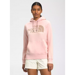 The North Face : Women’s Half Dome Pullover Hoodie - Evening Sand Pink THE NORTH FACE Clothing