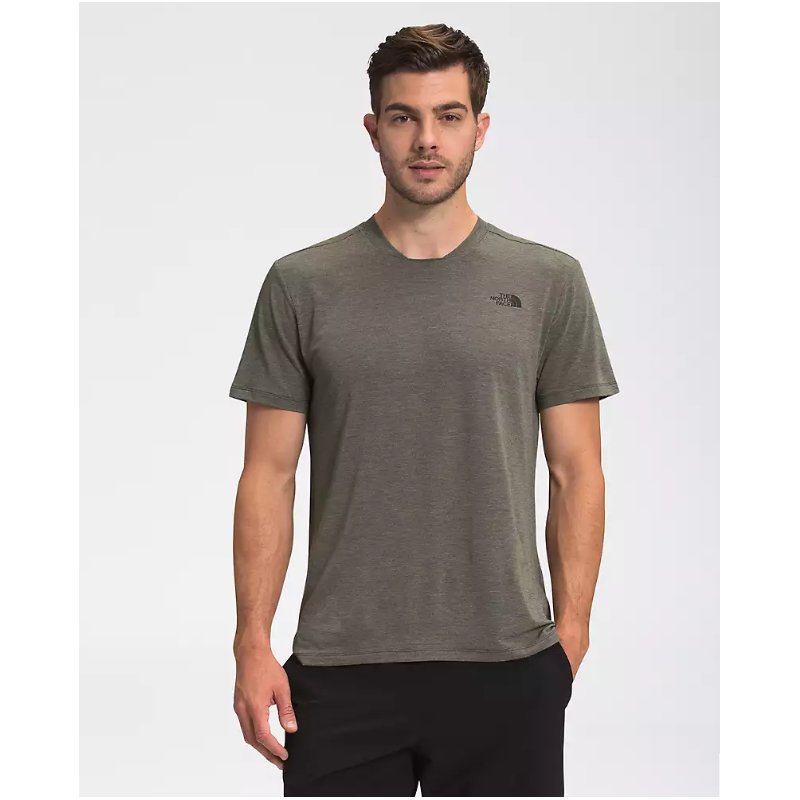 The North Face : Men's T-Shirt Wander Short Sleeve - New Taupe Green  Heather Size (Clothing) Large