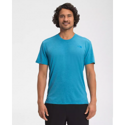 The North Face : T-Shirt à manches courtes Wander pour hommes - Meridian Blue Heather THE NORTH FACE Vêtements