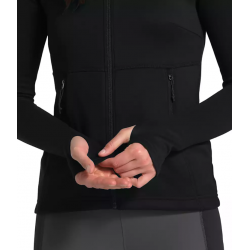 The North Face : Women’s Canyonlands Full-Zip Fleece - Black THE NORTH FACE Clothing