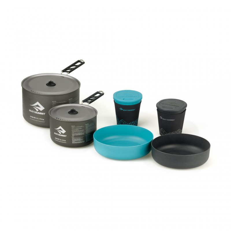 Sea to Summit Alpha 2 Pot Cook Set 2.2 - 1.2L pot, 2.7L pot Sea to Summit Outdoor Gear