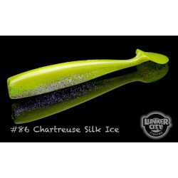 Lunker City Shaker 3.25'' Chartreuse Silk Ice Lunker City Jig & Soft Bait
