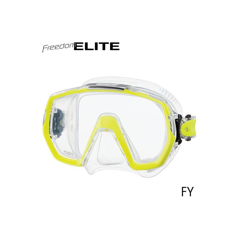 Tusa Mask Freedom Elite Yellow - Tusa - sporteque.ca Tusa Mask Freedom Elite Yellow - Tusa - sporteque.ca