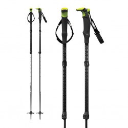 G3 Via Carbon 2-part Ski pole Long Black/Lime G3 Ski Touring