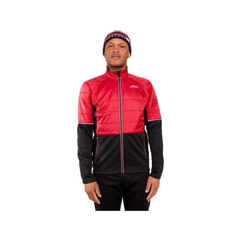 SWIX Navado Veste Full Zip Pour Hommes Rouge Swix Manteaux et Vestes