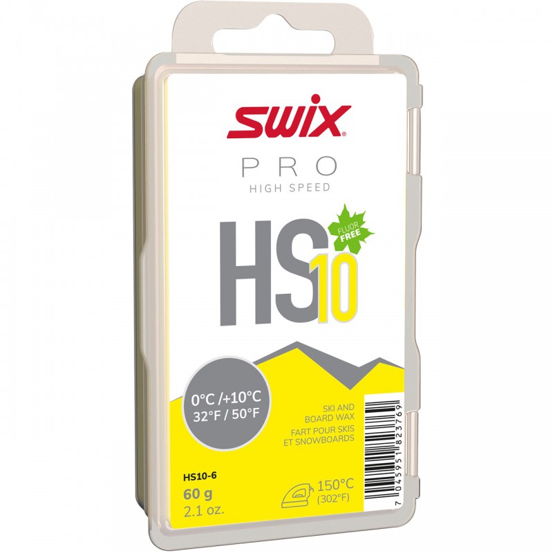 Swix HS10 Jaune 0/+10 C 60gr Swix Entretien et cire à ski