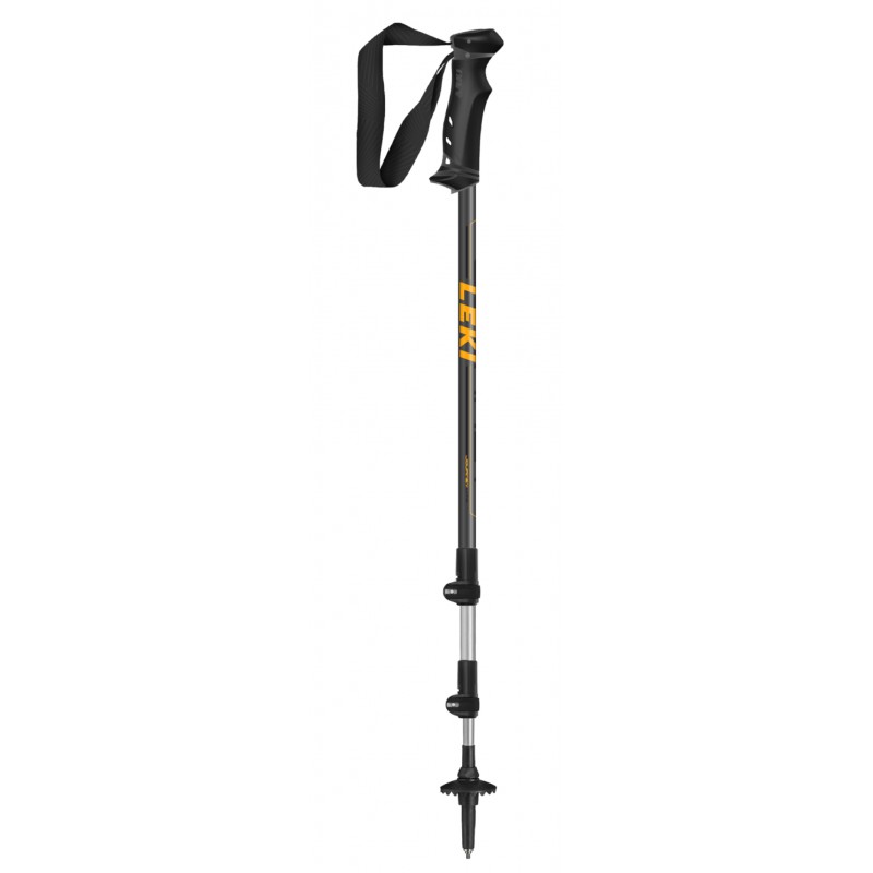 Leiki anthracite/mustard journey lite 100-135 cm LEKI Bâtons de Ski