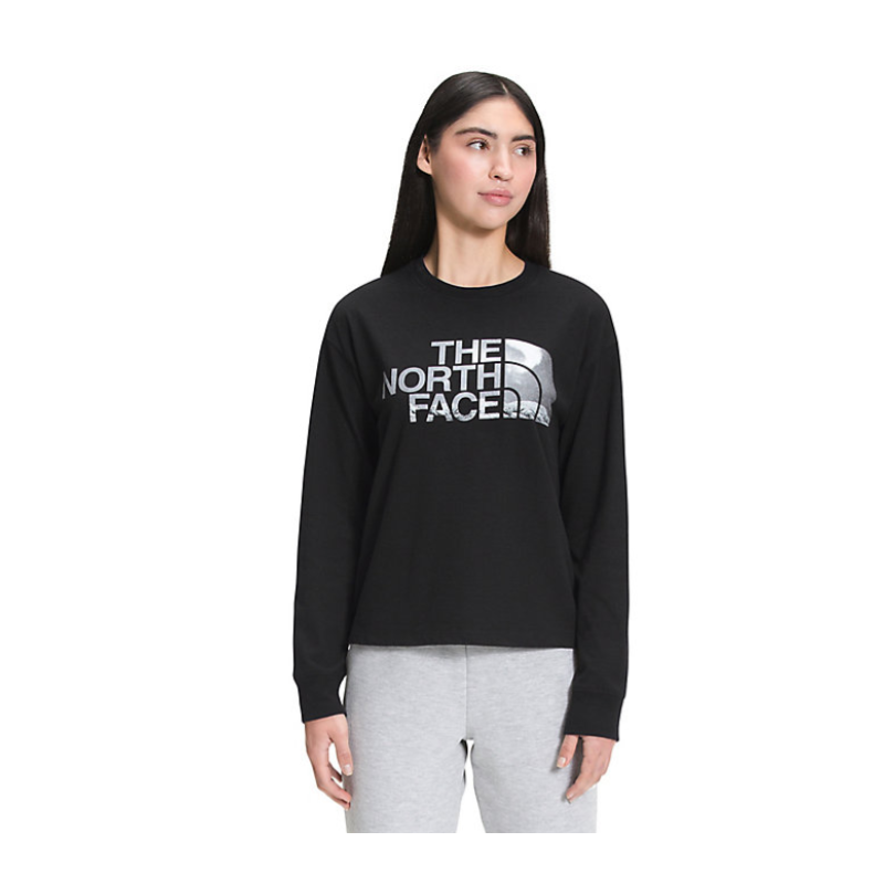 The North Face Women’s Recycled Expedition Graphic L/S Top - Black THE NORTH FACE Clothing