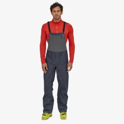 Patagonia Salopette « SnowDrifter Bibs » pour hommes - Smolder Blue Patagonia Vêtements