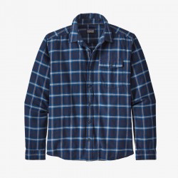 Patagonia Chemise en flanelle Fjord légère à manches longues pour hommes - Carrelée Bleu Marin Patagonia Vêtements