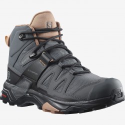 Salomon X Ultra 4 MID GTX Femmes Ebony/Mocha Salomon Chassures de randonné