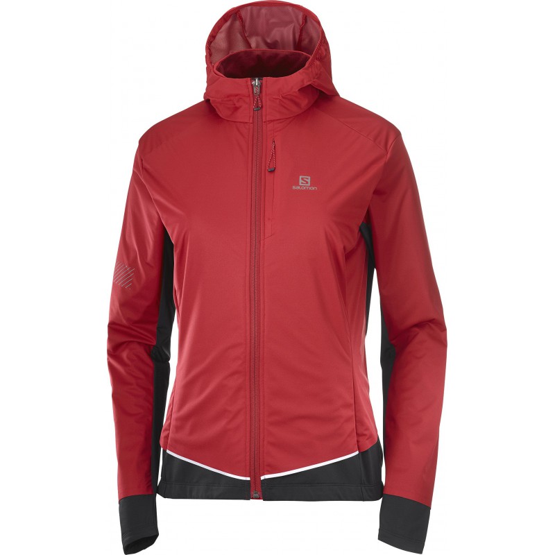 Salomon light shell jacket for women red chili/black Salomon Jackets & Vests