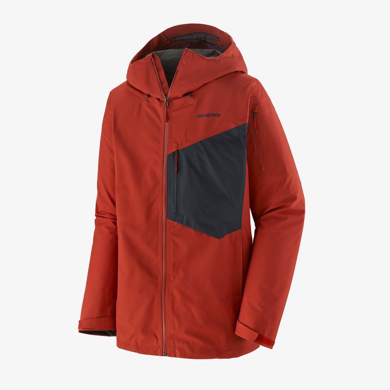 Patagonia Veste SnowDrifter pour hommes - Hot Ember Patagonia Vêtements