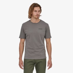 Patagonia Men's P-6 Mission Organic T-Shirt - Noble Grey Patagonia Clothing