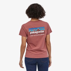 Patagonia T-Shirt P-6 Mission Organique pour femme - Rose Patagonia Vêtements