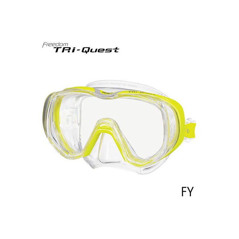 Tusa M3001 Masque Freedom Tri-Quest Jaune Tusa Masques de plongée