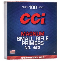 CCI Primer 450 Small Rifle Magnum ( PER 100) MAXIMUM 10 PACK PER CUSTOMER CCI Primer