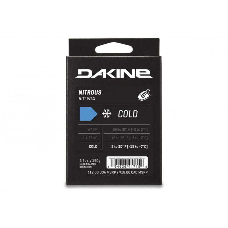 Dakine nitrous cold temp wax 160gr Blue Dakine Ski tuning & wax