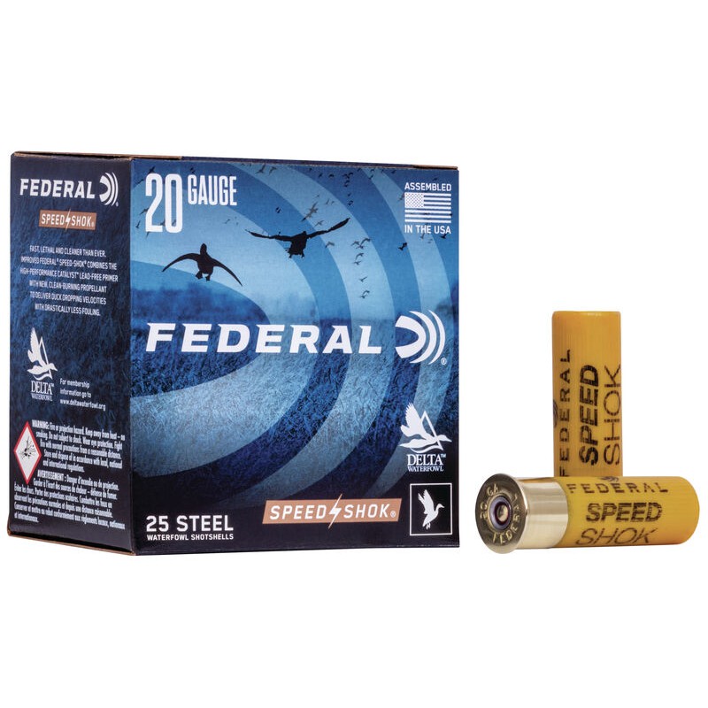 Federal Speed Shok 20 Ga 2 3/4'' 4 Federal ( American Eagle) Waterfowl Non-toxic