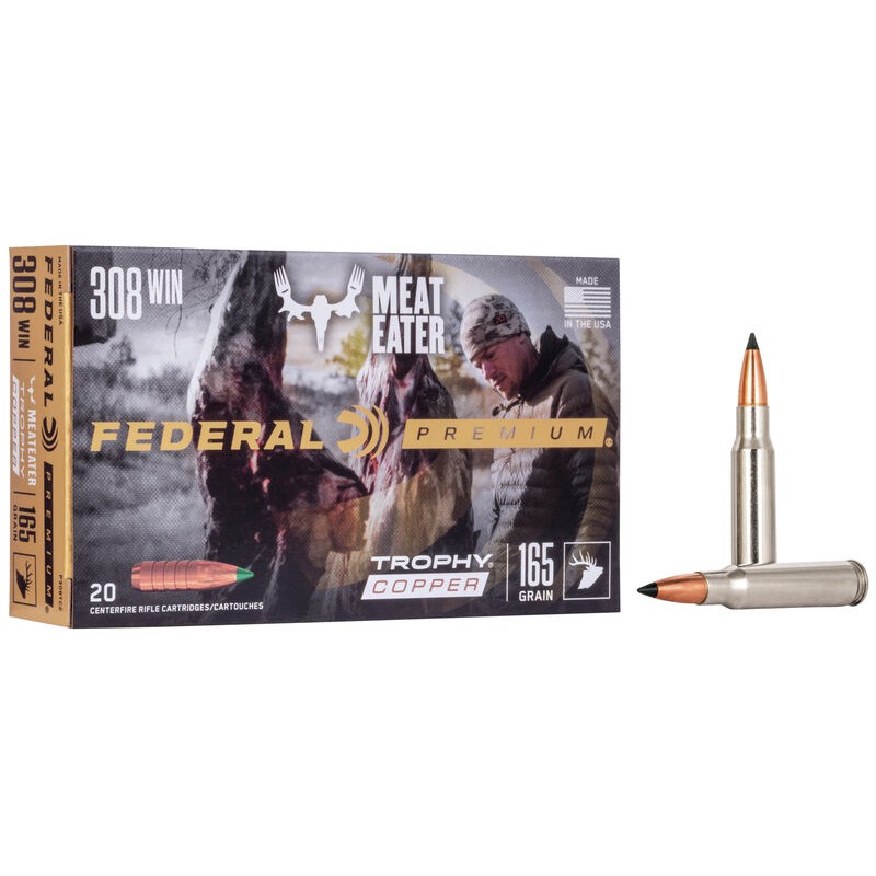 Federal Premium 308 Win 165gr Trophy Copper Federal ( American Eagle) Federal