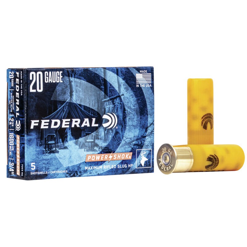 Federal 20 Ga 2 3/4'' Slug Federal ( American Eagle) Slug & Buckshot