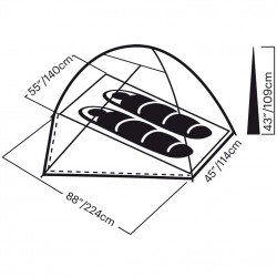 Eureka Suma 2 (tente pour deux) Eureka Tentes