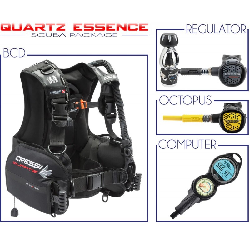 Cressi Quartz Essence Package Cressi Scuba diving kit