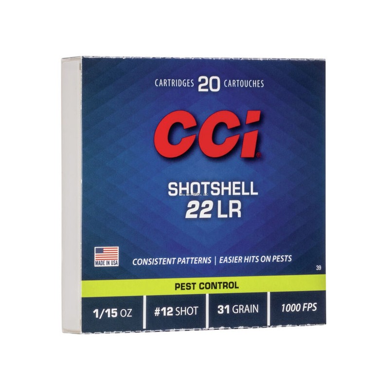 CCI Mini Mag Shotshell 22 lr no 12 CCI Rimfire