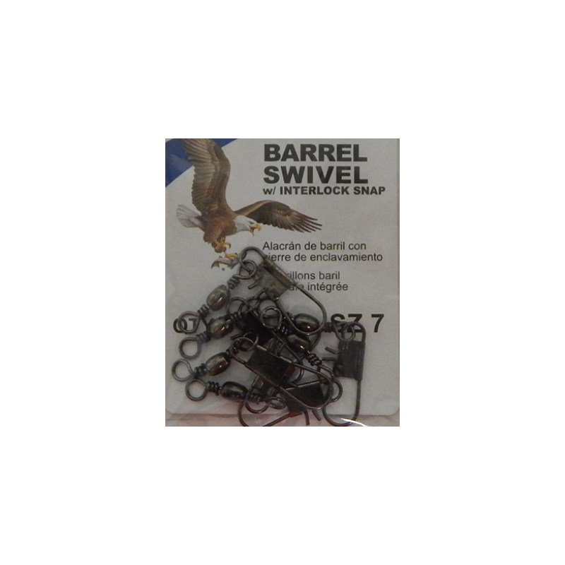 Eagle Claw Barrel Swivel Snap Eagle Claw Hooks,Floats & Swivels