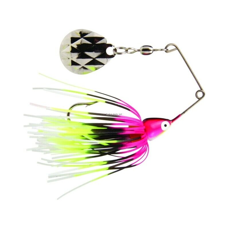 Strike King Mini-King Noir Rose et Jaune  Lucky Strike