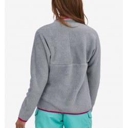 Patagonia : Women's Re-Tool Fleece 1/2-Zip Pullover / Tailored Grey - Nickel X-Dye w/Float Blue Patagonia Clothing