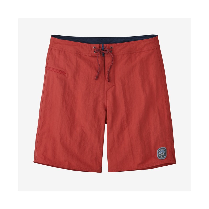 Patagonia : Wavefarer® Boardshorts - 19" pour hommes - Rouge Sumac Patagonia Vêtements