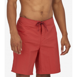 Patagonia : Men's Wavefarer® Boardshorts - 19" - Clean Currents Patch: Sumac Red Patagonia Clothing