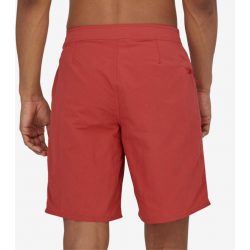 Patagonia : Men's Wavefarer® Boardshorts - 19" - Clean Currents Patch: Sumac Red Patagonia Clothing