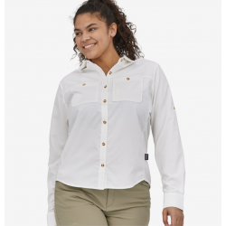 Patagonia Chemise de randonnée à manches longues pour femmes - Blanche Patagonia Vêtements