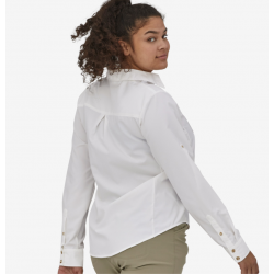 Patagonia Chemise de randonnée à manches longues pour femmes - Blanche Patagonia Vêtements