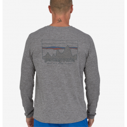 Patagonia - Chandail à manches longues pour homme en Capilene® Cool Daily Graphic Shirt - '73 Skyline: Feather Grey Patagonia...