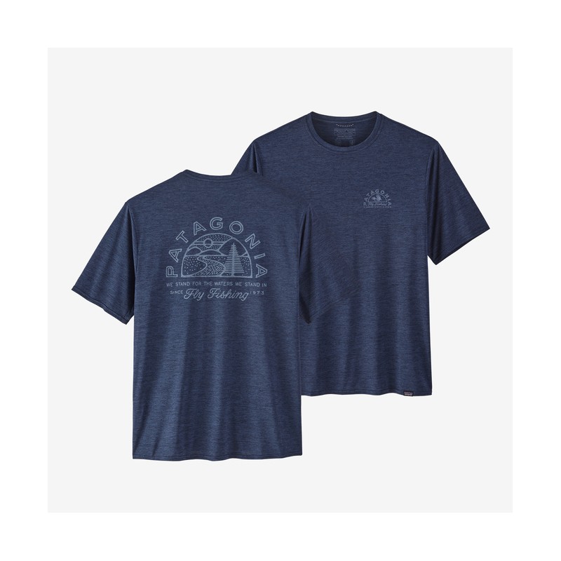 Patagonia - T-Shirt pour homme en Capilene® - Hatch Hour : Nouveau bleu marin X-Dye Patagonia Vêtements