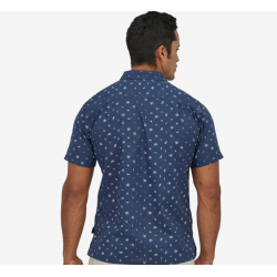 Patagonia Men's Back Step Shirt - River Symbols: Stone Blue Patagonia Clothing